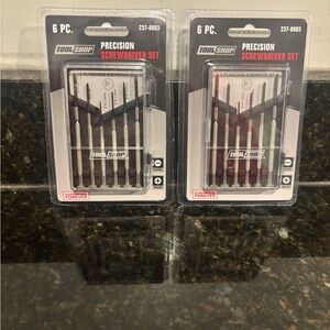 NIP Two Sets of Tool Shop Precision Screwdriver Set